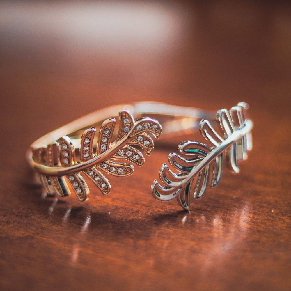 Bijoux Terner new hope two tone cuff bracelet